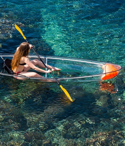 girl in kayak cabo de gata almeria