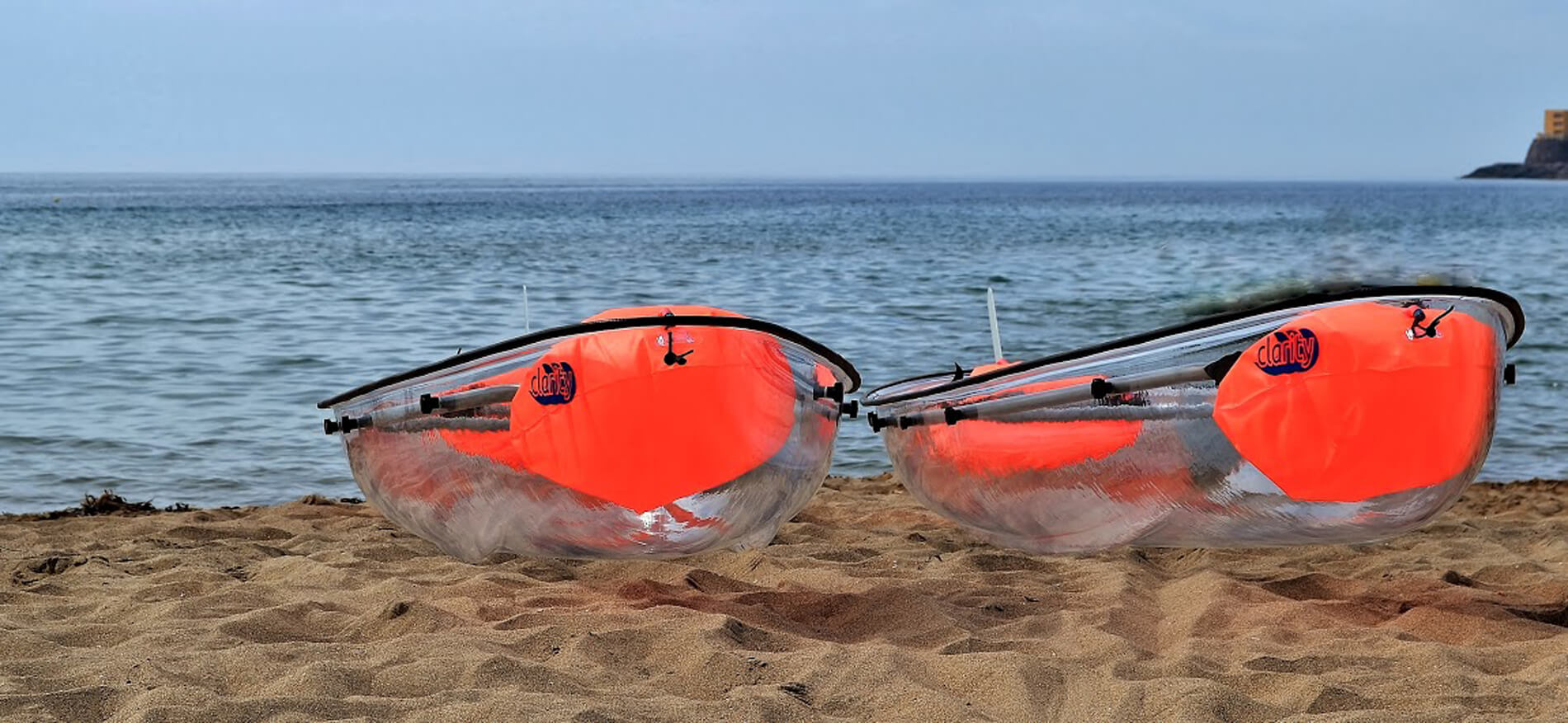 kayaks en la playa de San Jose Cabo de Gata