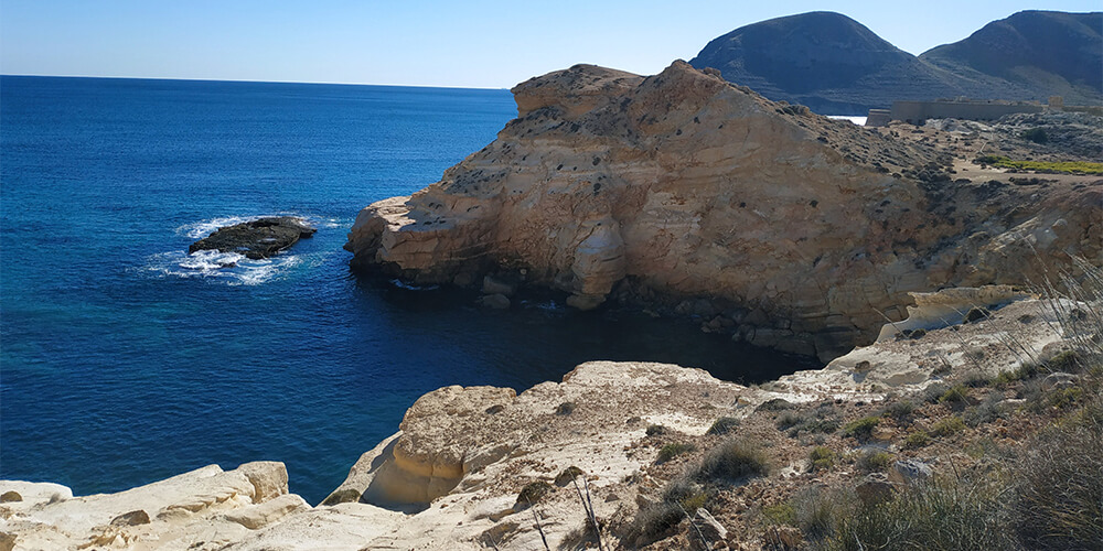 beaches of cabo de gata canoeing and kayaking excursions cliff view